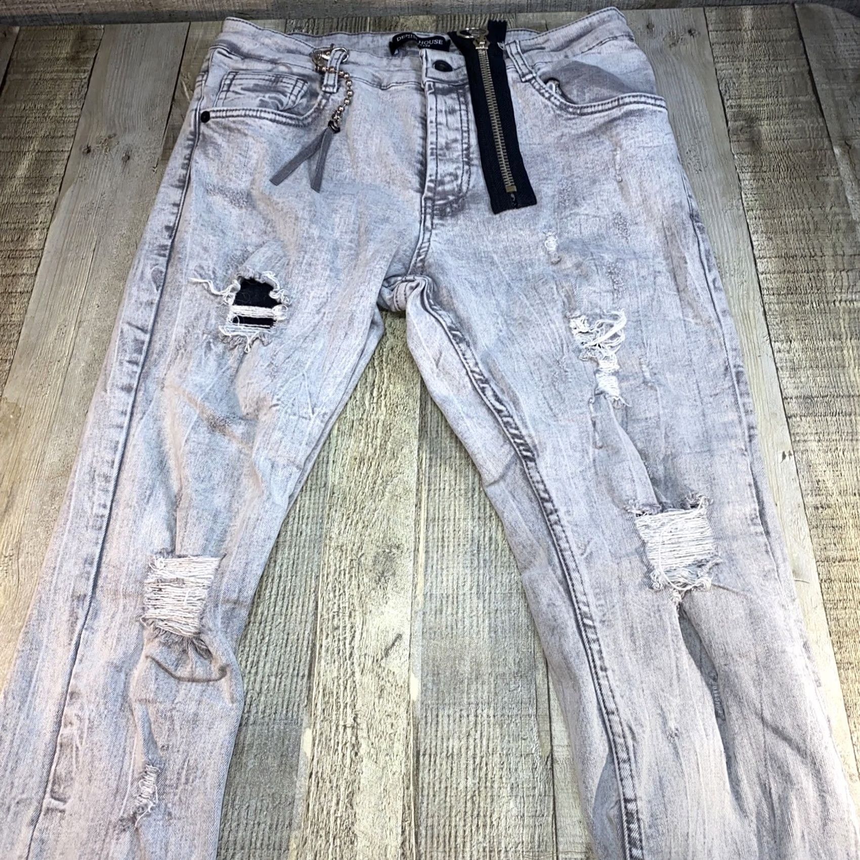 Denime Denim House Jeans Men’s 32x32 Skinny Denim Blue Shop Casual Jeans Regular Size 32 Mens Size US 32 / EU 48 - 2 Thumbnail