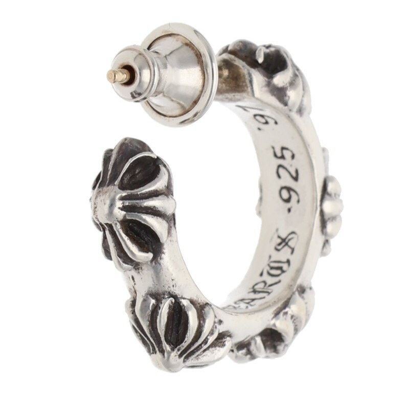 Chrome Hearts Chrome Hearts Hoop Cross Band Earring Size ONE SIZE - 2 Thumbnail