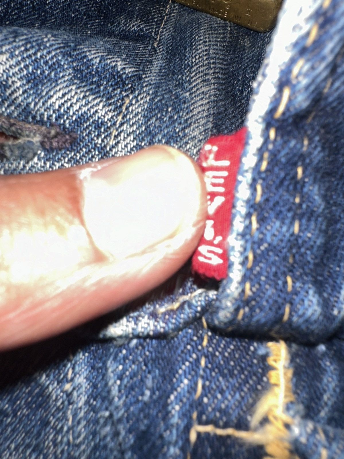Levi's Levis big e 1960’s 557 jacket vintage Size US M / EU 48-50 / 2 - 7 Thumbnail