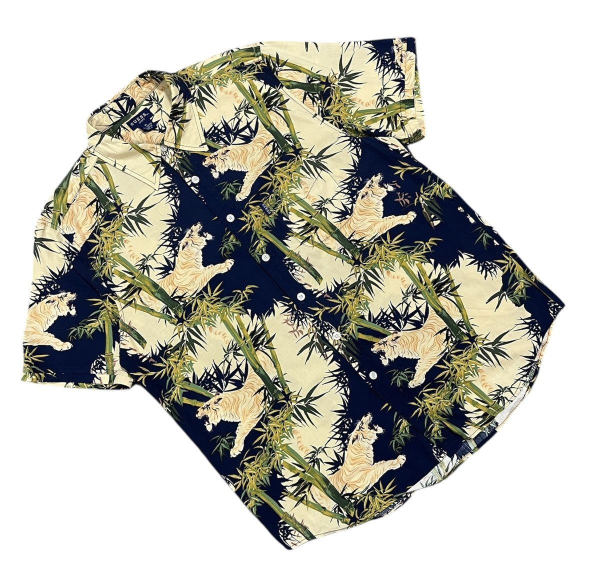 Guess Vintage guess jeans hawaiian shirt Size US XL / EU 56 / 4 - 3 Thumbnail