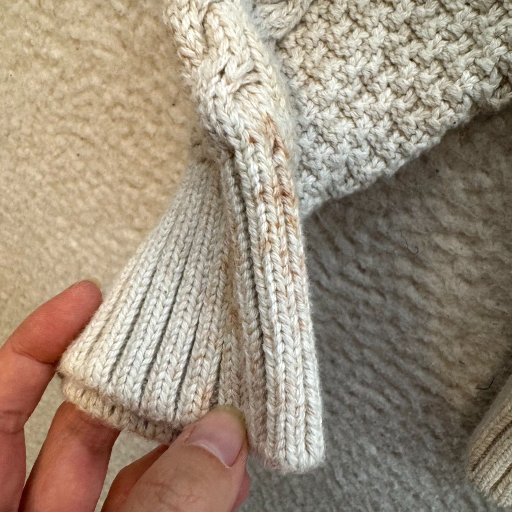 J.Crew J.CREW Fisherman Sweater Womens Cream Ivory Chunky Cable Knit Pullover Knit Crew Neck Long Sleeve L Size Regular Size L / US 10 / IT 46 - 6 Thumbnail