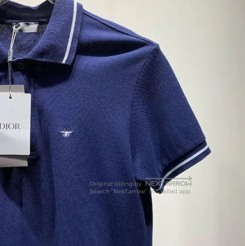 Other Dior Men's Navy Cotton Polo Shirt . Size US S / EU 44-46 / 1 - 2 Thumbnail