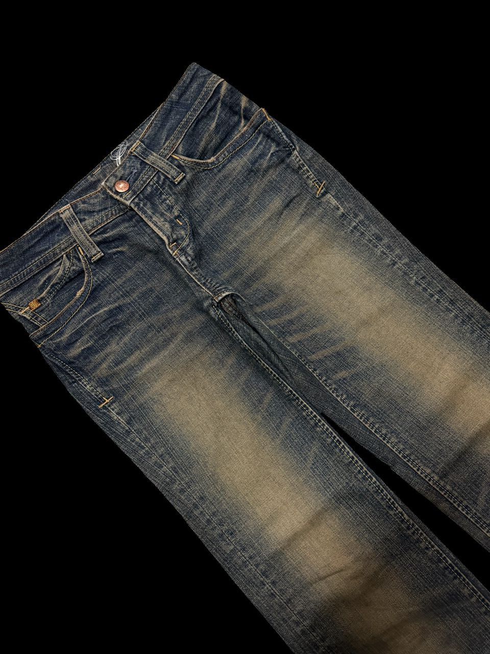Tornado Mart FLARED Vintage 90s Japanese Sick Mudwash Distressed Bootcut Size US 27 - 6 Thumbnail