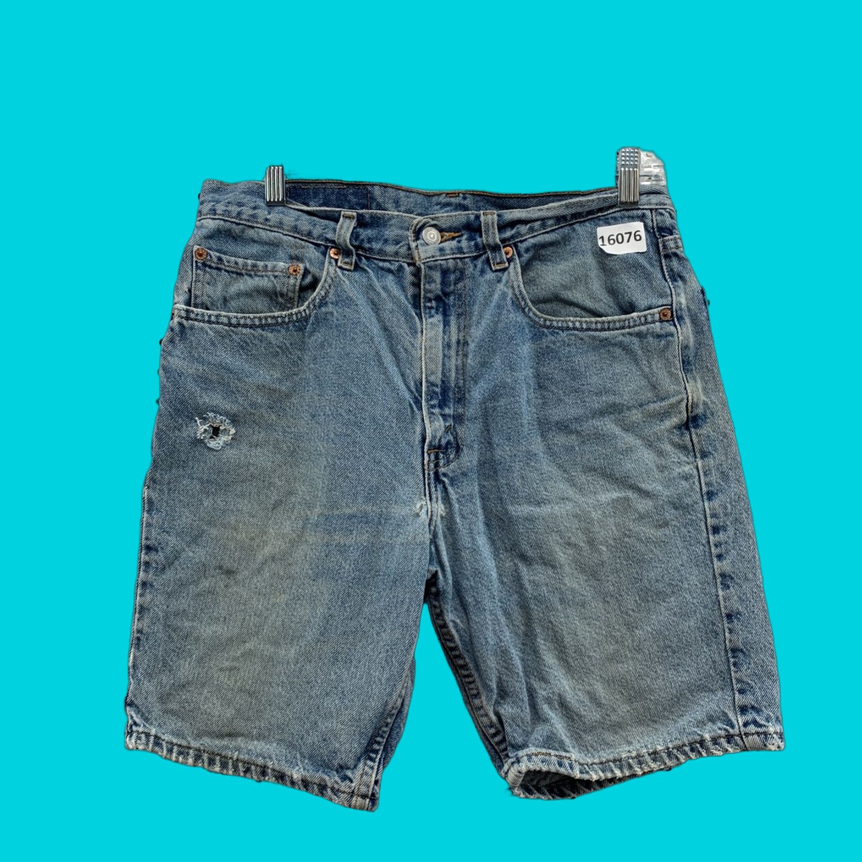 Levi's VINTAGE Levi's 505 Denim Shorts 90s Blue Regular Fit Adult 31 Inseam Mens Size US 31 - 1 Thumbnail