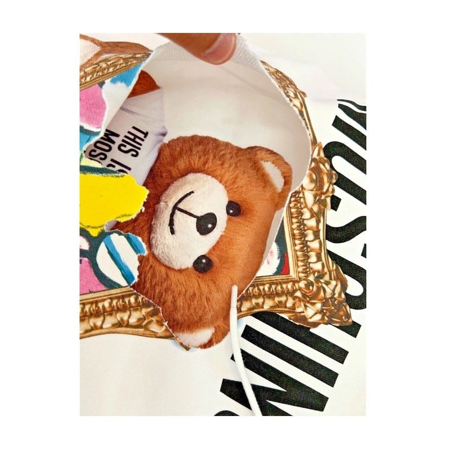 Moschino SS20 Moschino Couture Jeremy Scott Teddybear Painting Hoodie Size L / US 10 / IT 46 - 6 Thumbnail
