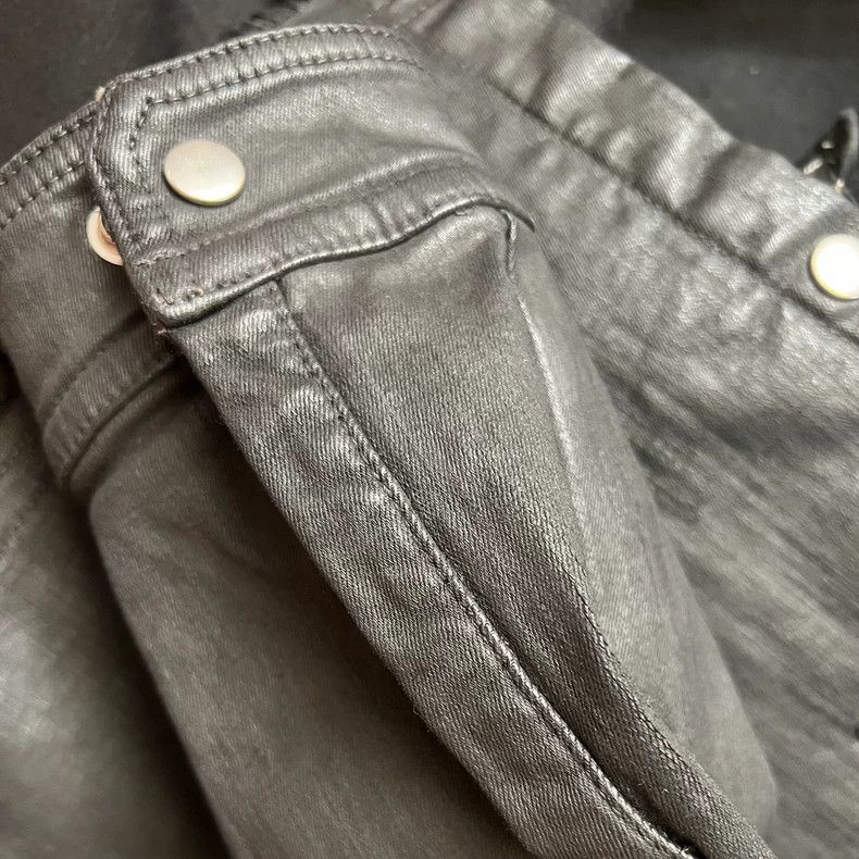 Rick Owens size 34 SS24 LIDO-coated collarless jacket
