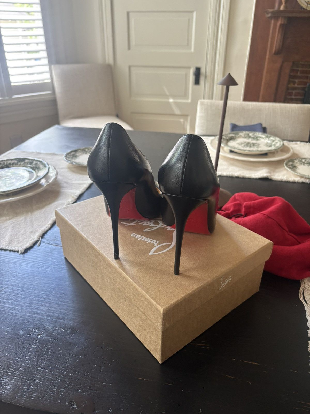 Christian Louboutin Kate 100 Leather Pump Size US 11 / IT 41 - 3 Thumbnail