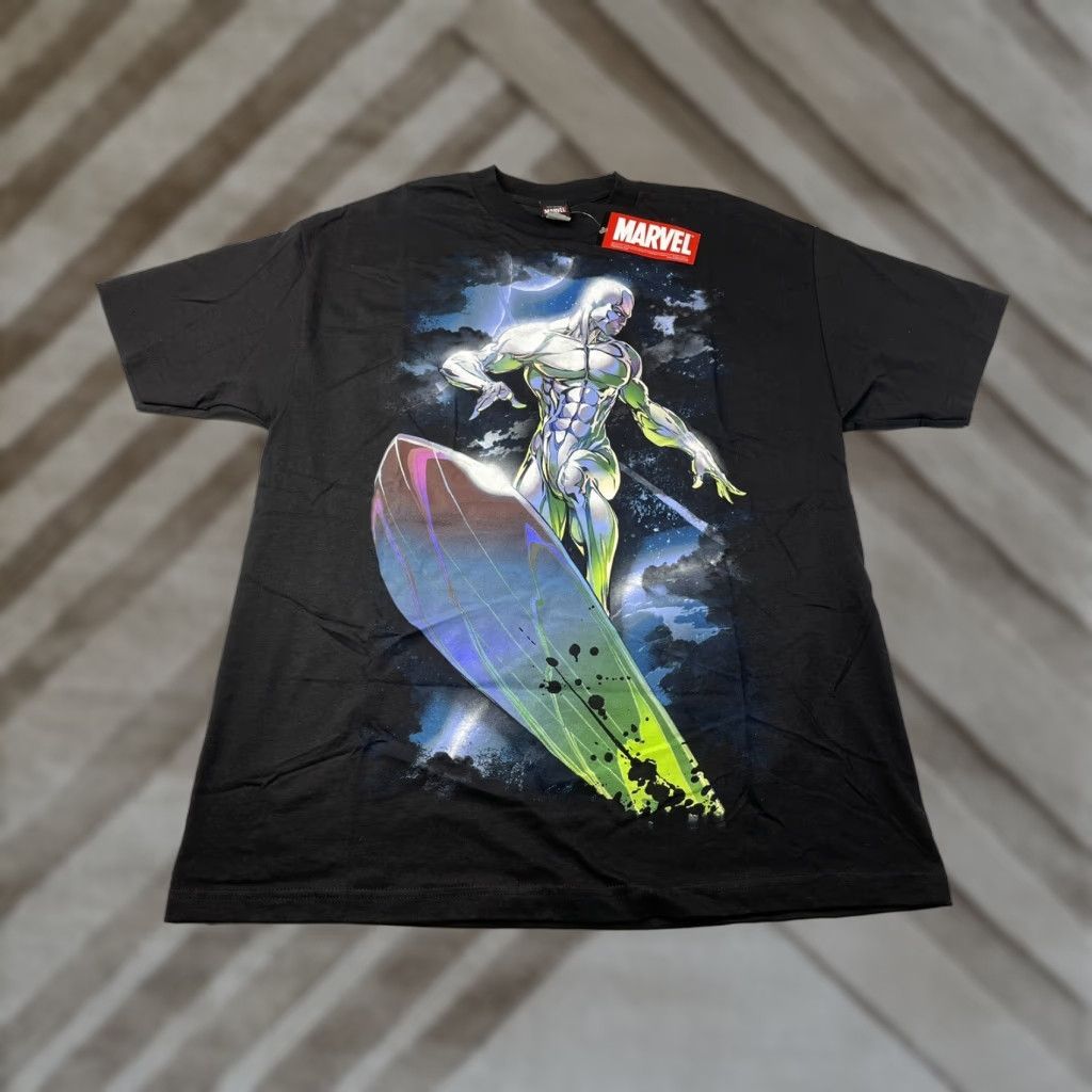 Vintage VINTAGE Marvel Silver Surfer T-Shirt Mens XL Black Crew Neck Short Sleeve Nike Size US XL / EU 56 / 4 - 1 Thumbnail
