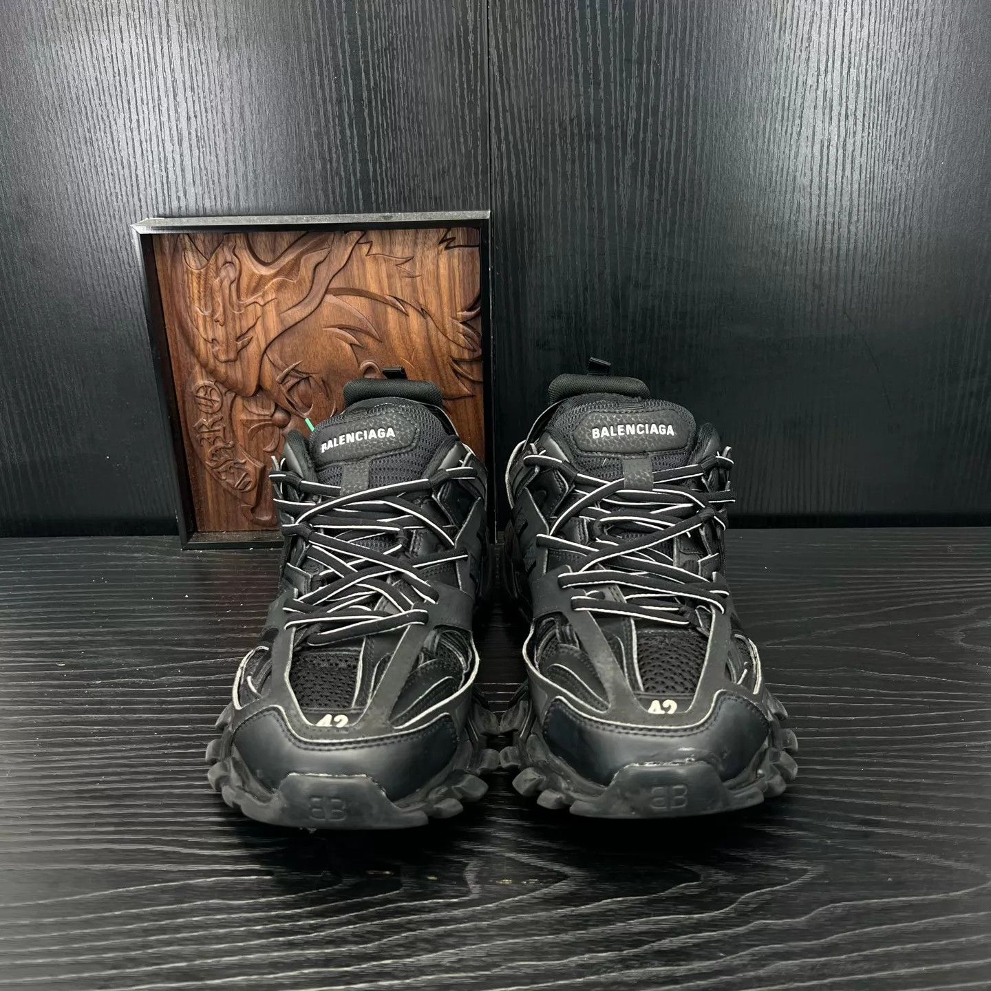 Balenciaga Balenciaga Track Black 42 Worn Liner Repaired Box Size US 9 / EU 42 - 2 Thumbnail