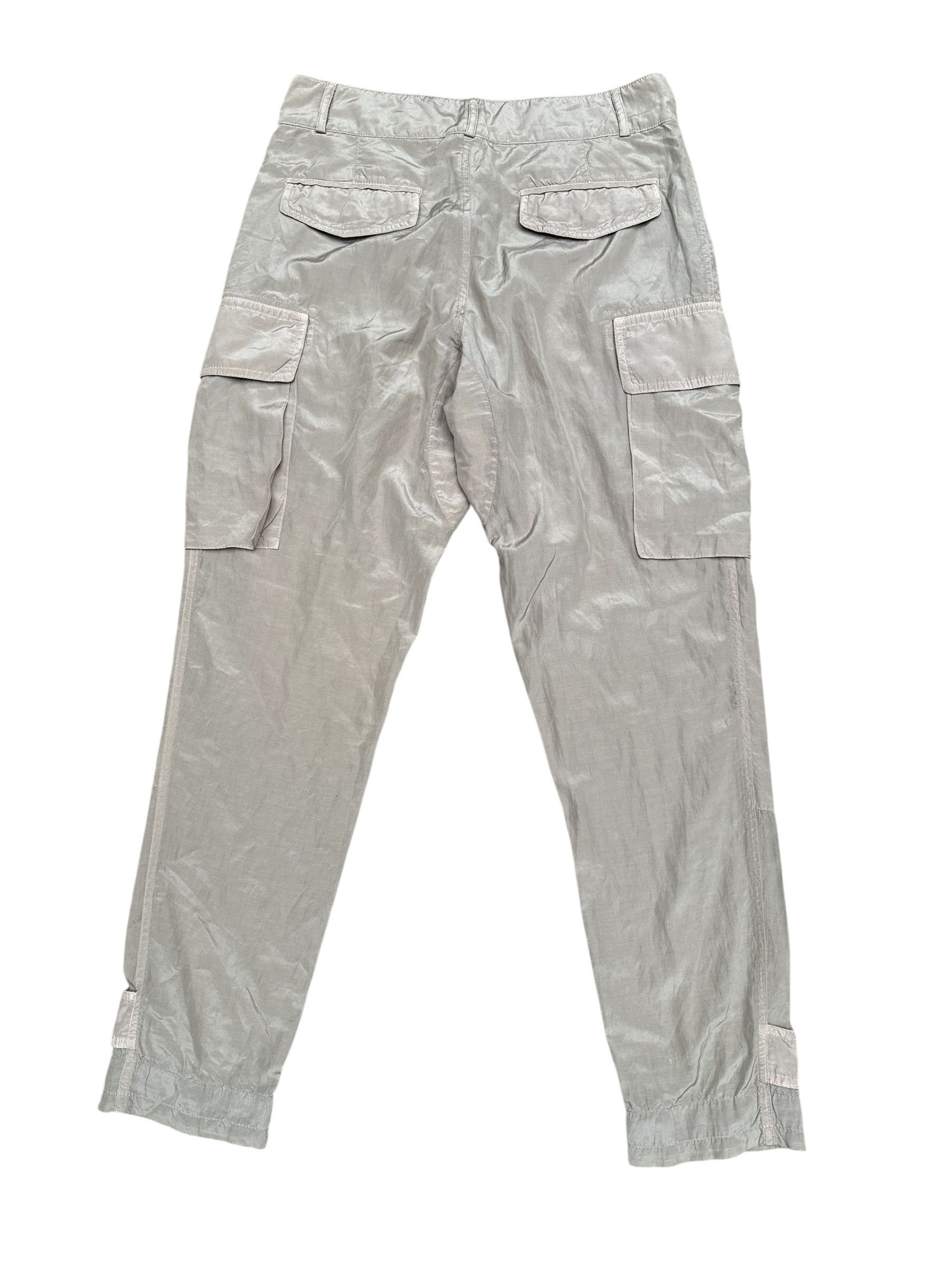 Dries Van Noten Beige Silk Blend Cargo Pants Size US 31 - 3 Thumbnail