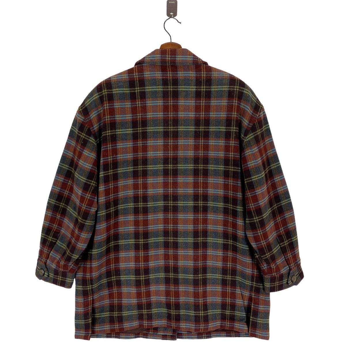 Burberry VINTAGE BURBERRY TARTAN WOOL BUTTON JACKET Size US M / EU 48-50 / 2 - 7 Thumbnail