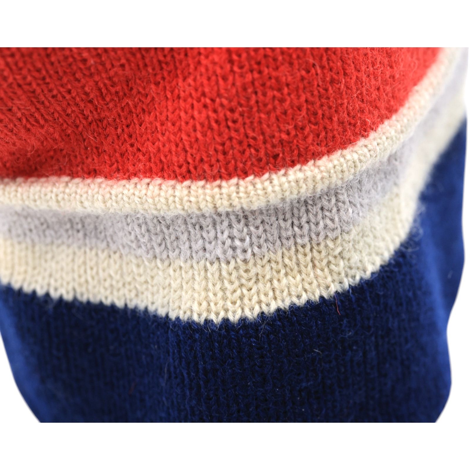 Other Hahnenkamm Ski Hat Winter Beanie Vintage 1980s Red Blue Gray Size ONE SIZE - 9 Thumbnail