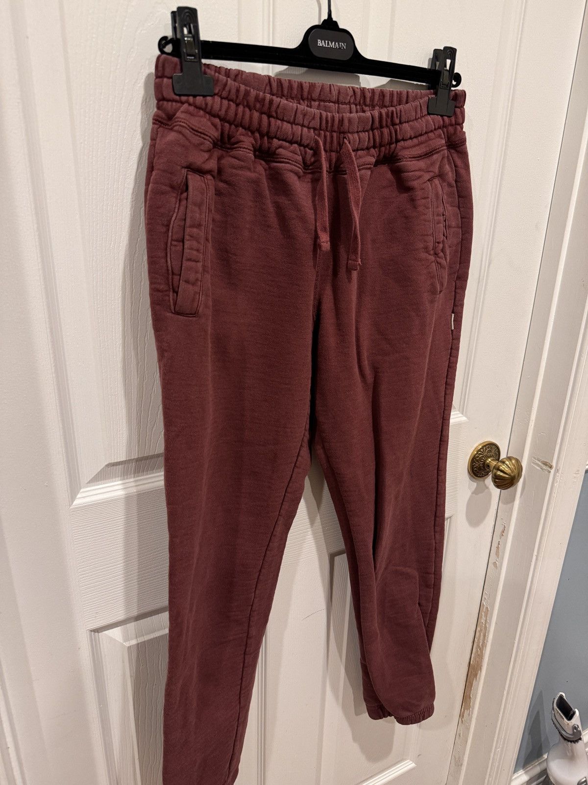 Aime Leon Dore Aime Leon Dore Dark Red Uniform Sweatpants size S Size US 30 / EU 46 - 2 Thumbnail
