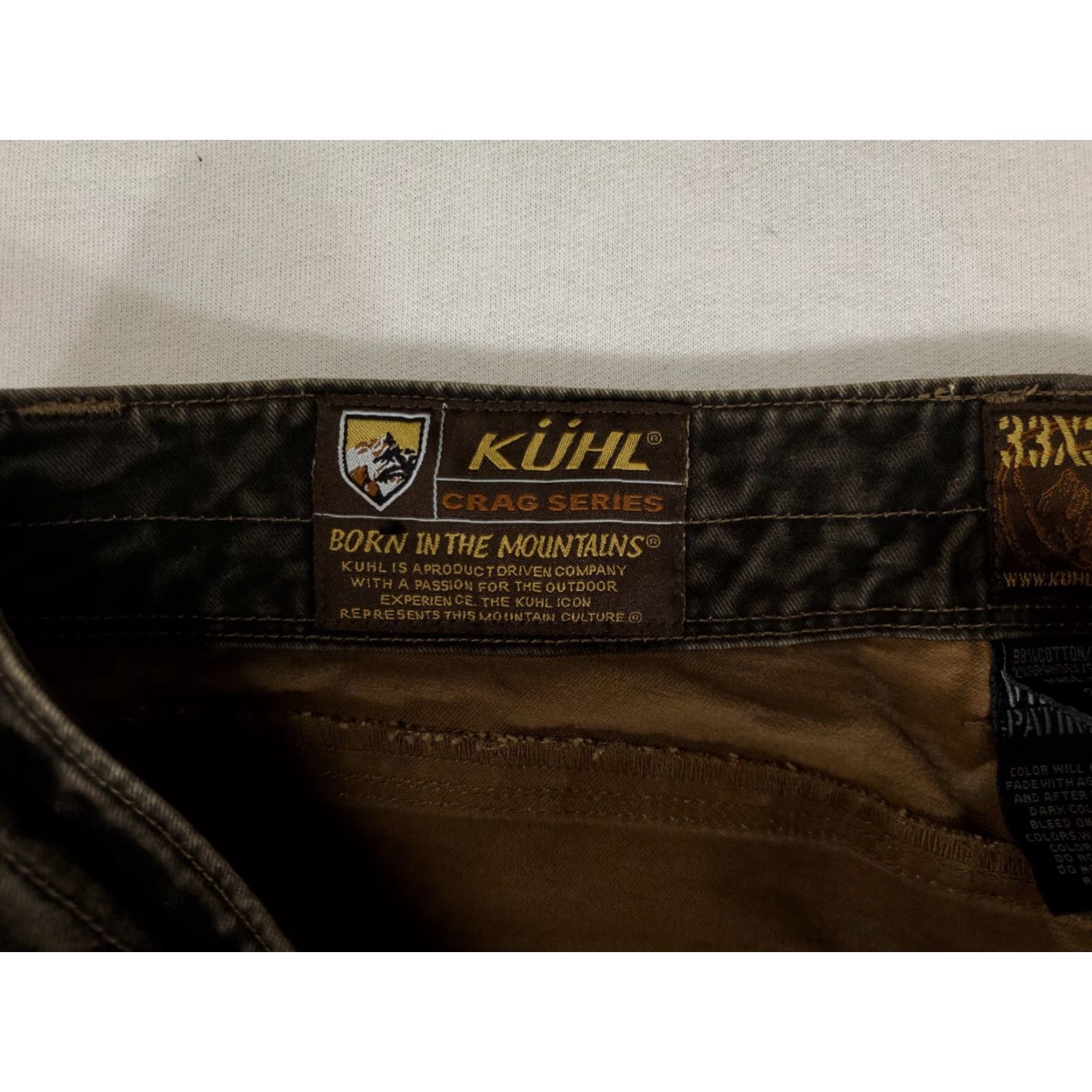 Vintage VINTAGE Kuhl Jeans Crag Series Jeans Mens 33x32 Brown Patina Dye Straight Size US 33 - 3 Thumbnail