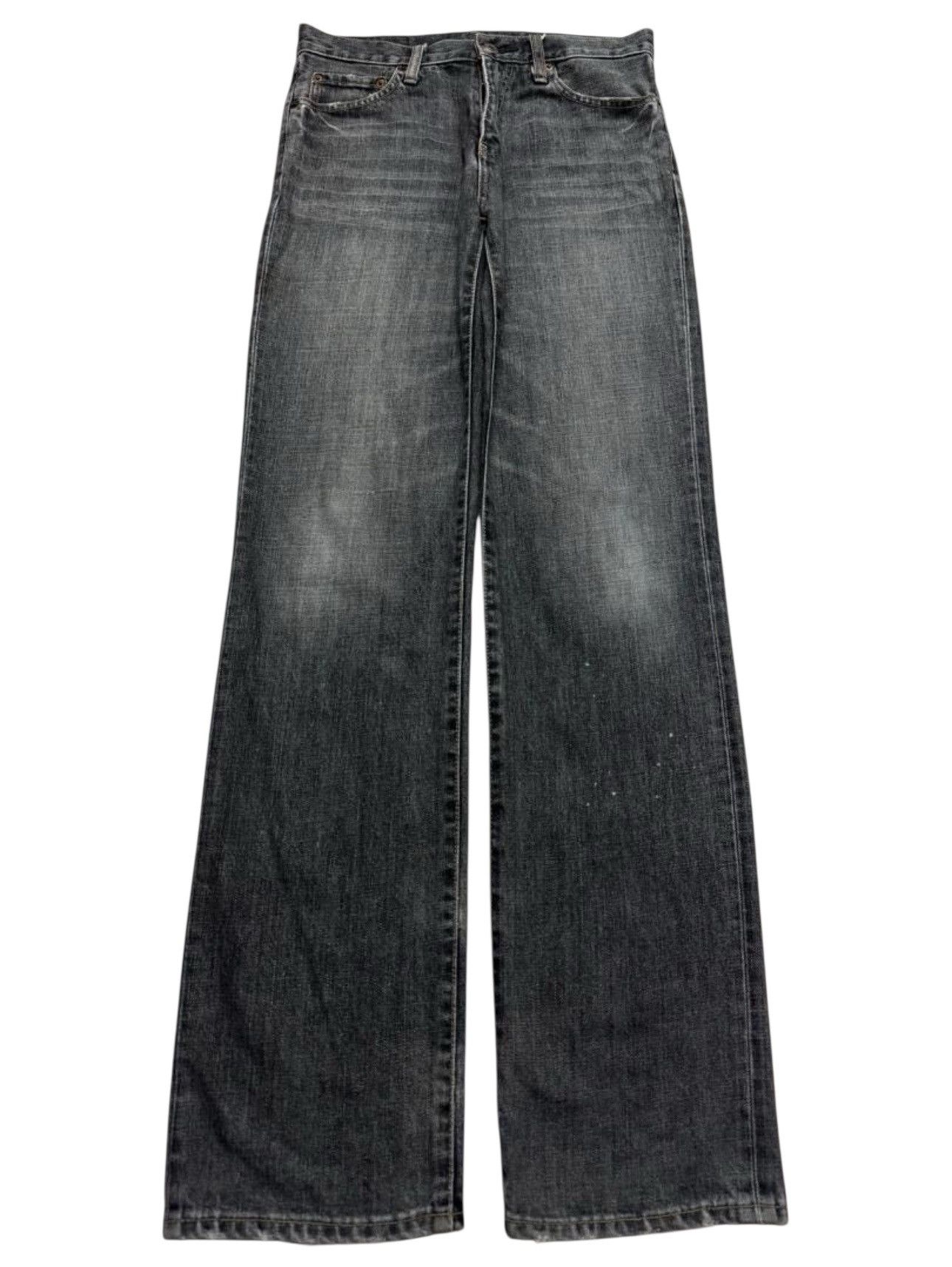 Uniqlo 💥Sick💥Vintage 90’s Uniqlo Sand Washed Straight Distressed Size US 29 - 1 Thumbnail