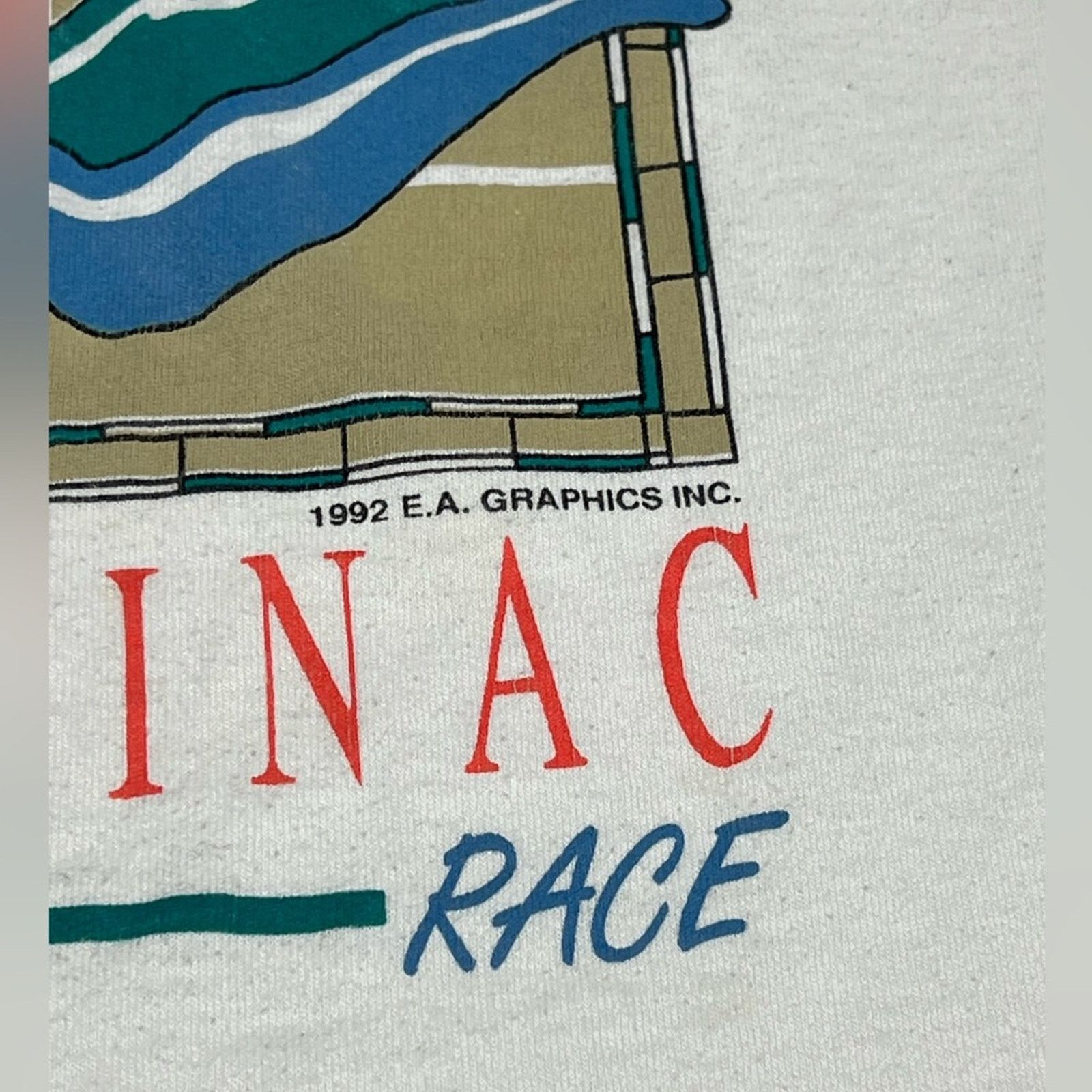 Hanes Vintage Mackinac Shirt Port Huron Sail Regatta 1992 USA 90’s Size US M / EU 48-50 / 2 - 4 Thumbnail