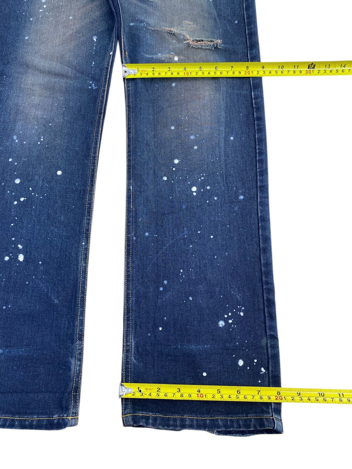 Japanese Brand Japanese Brand Splatter Paint Style Straight Cut Jeans Size US 28 / EU 44 - 8 Thumbnail