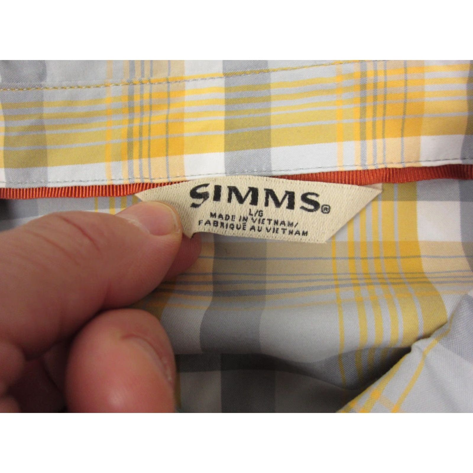 Vintage Simms Shirt Adult Large Yellow Plaid Western Snap Up Cowboy Mens Casual Rodeo Size US L / EU 52-54 / 3 - 5 Thumbnail