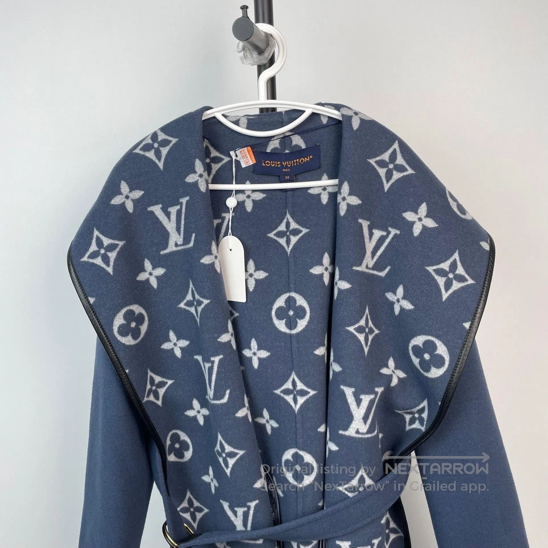 Louis Vuitton Louis Vuitton Blue Monogram Short Coat. Size XXS / US 00 / IT 34 - 4 Thumbnail