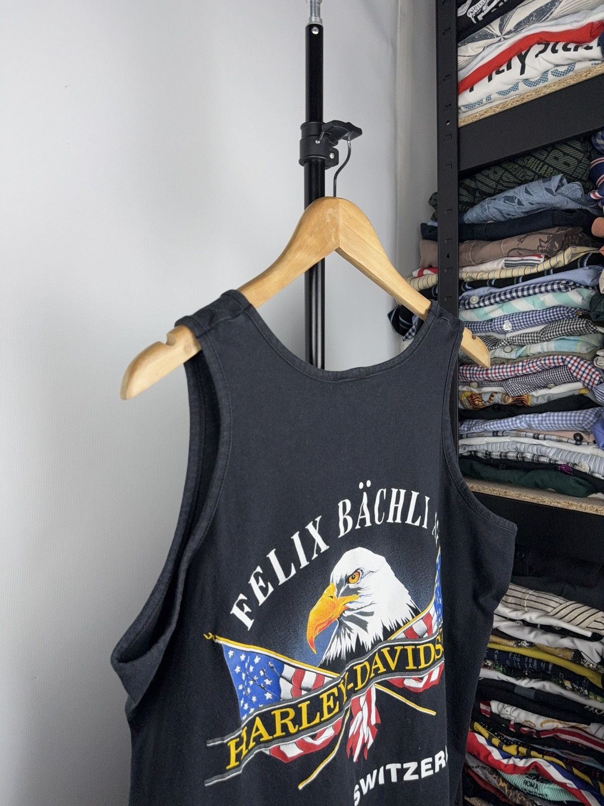 Harley Davidson Vintage 90’s 1996 made in USA Harley Davidson tank top shirt Size US XL / EU 56 / 4 - 7 Thumbnail