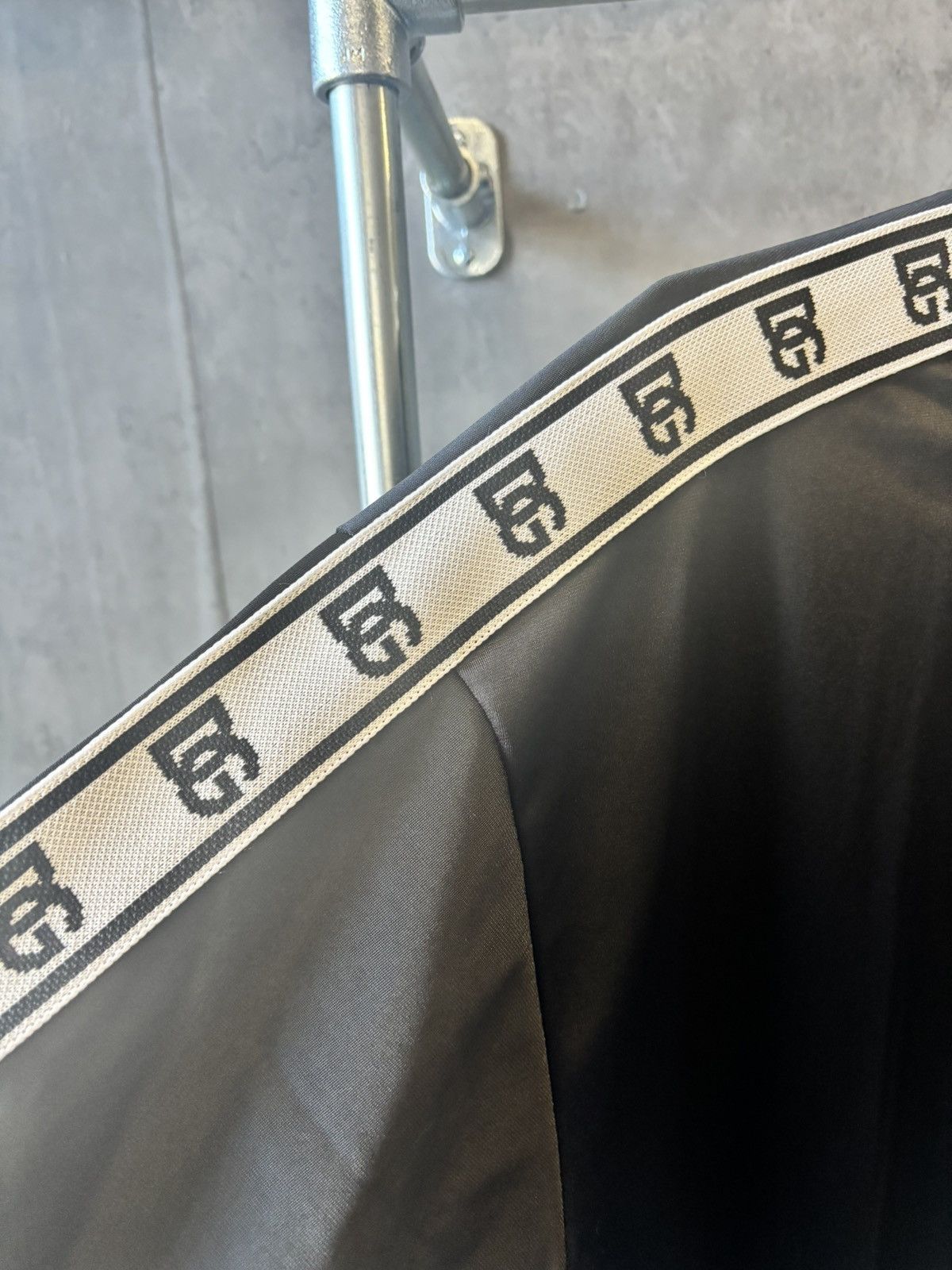 Dolce & Gabbana Dolce & Gabbana Logo Tape Satin Bomber Jacket in Black Size US L / EU 52-54 / 3 - 4 Thumbnail