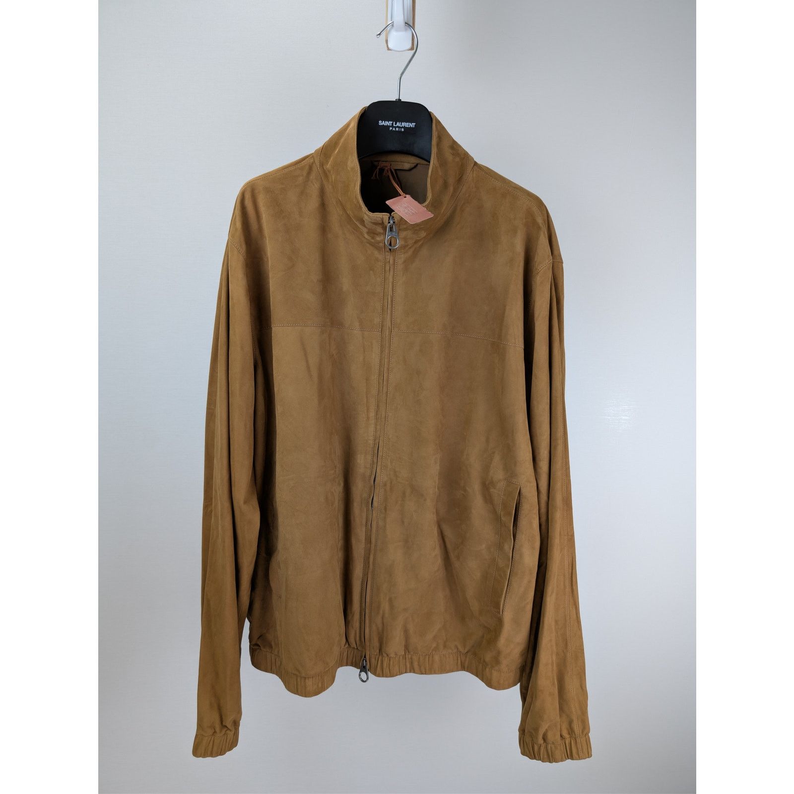 Loro Piana o1rshd1 Bomber Lowered Jacket in Camel Size US XL / EU 56 / 4 - 2 Thumbnail
