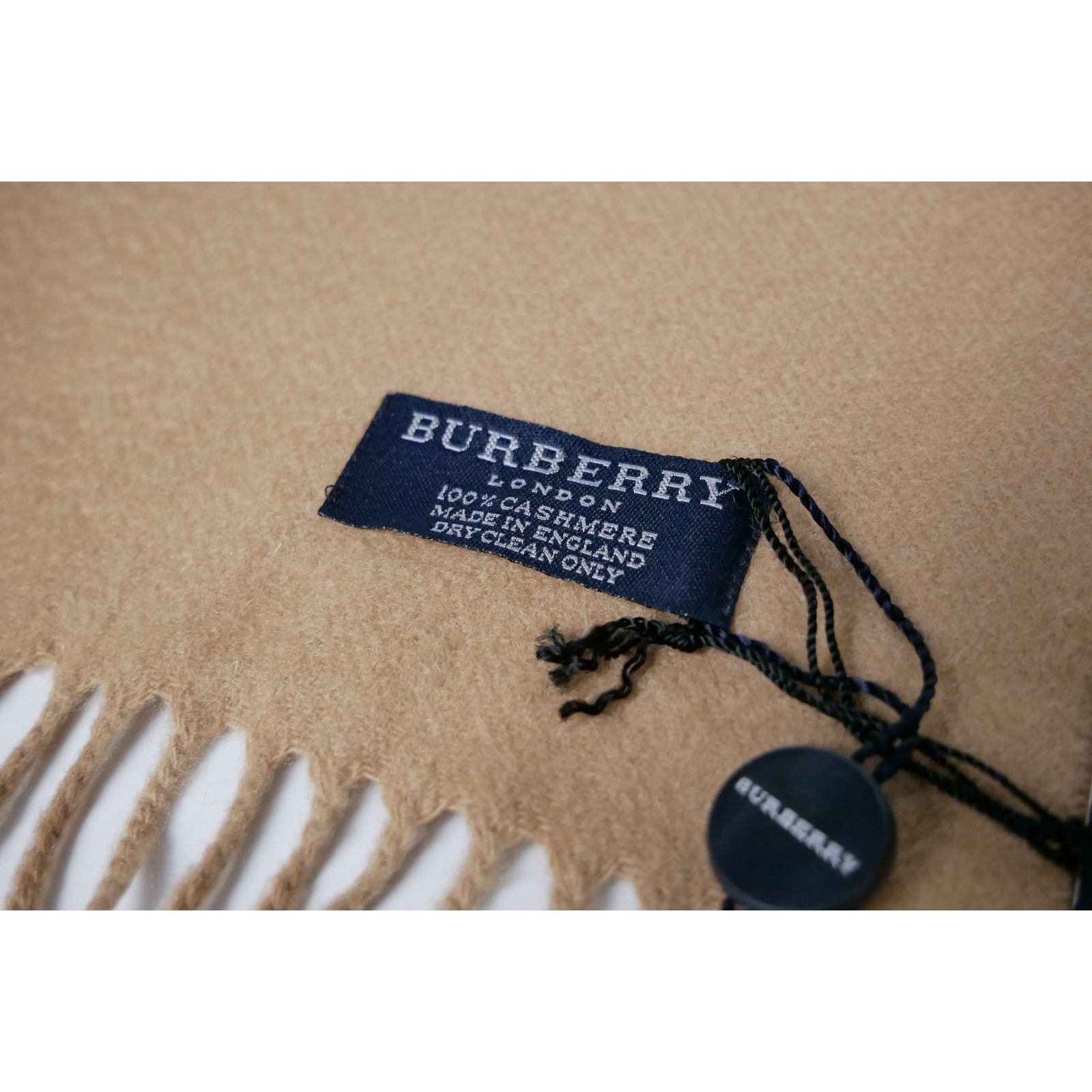 Burberry Burberry Brown Cashmere Scarf Size ONE SIZE - 3 Thumbnail