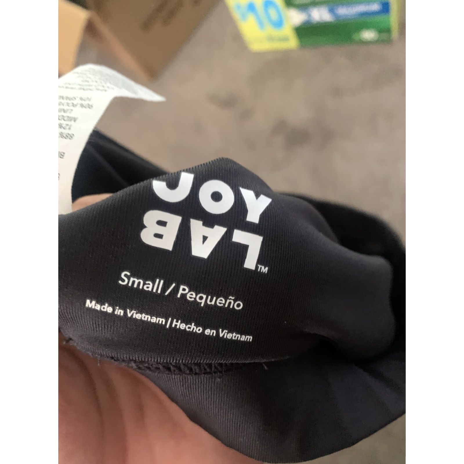 Vintage JoyLab Black Racerback Sports Bra Small Women S Racerback Athletic Gym Workout Fashion Size ONE SIZE - 3 Thumbnail