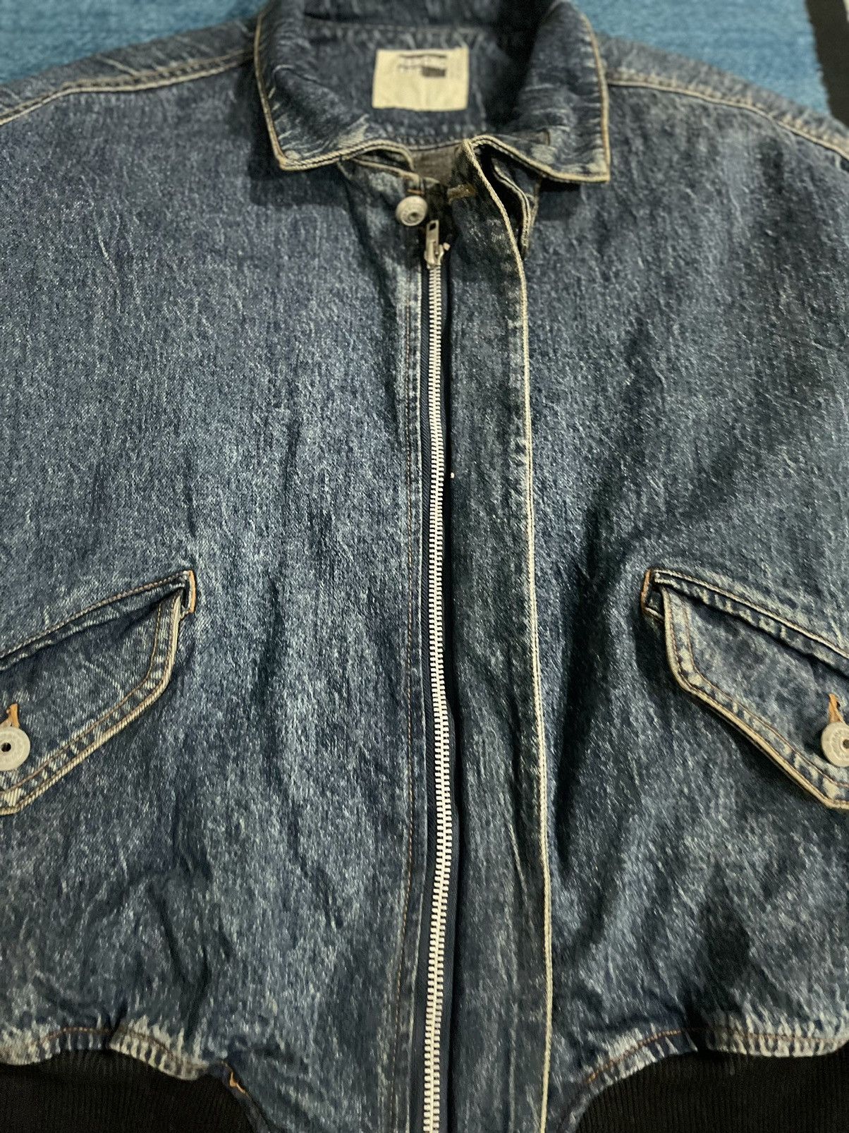 Japanese Brand × Kensho Abe Vintage Kensho Abe Denim Bomber Jacket Size US XL / EU 56 / 4 - 13 Thumbnail