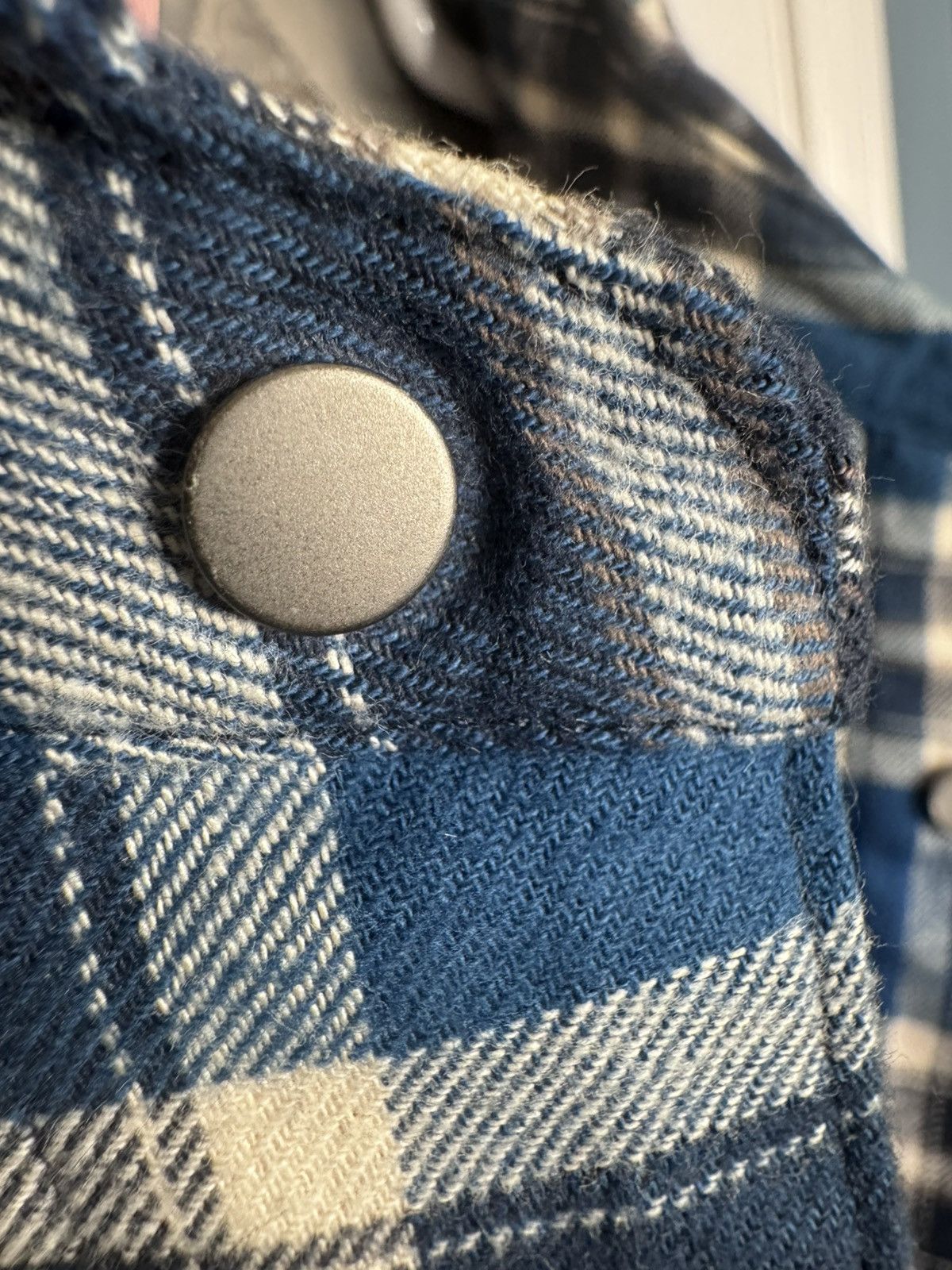 Fear of God Sixth Collection Blue Plaid Shirt Jacket