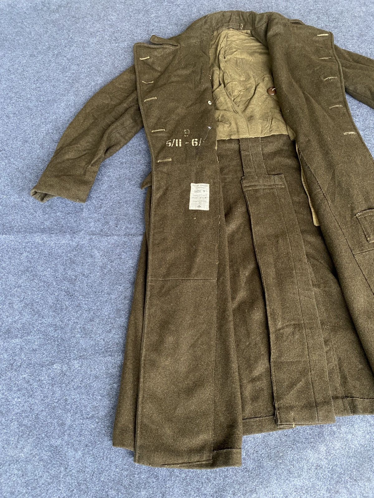 Vintage Vintage 50s army greatcoat dismounted Size US M / EU 48-50 / 2 - 16 Thumbnail