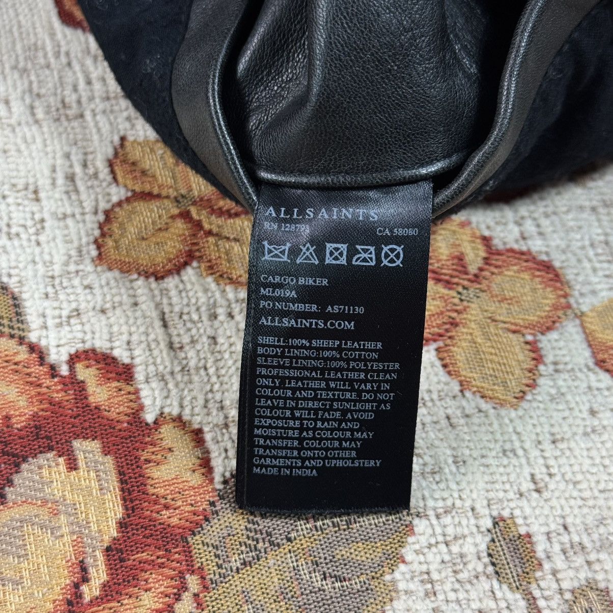 Allsaints × Yves Saint Laurent All Saints Lamb Leather Cargo Biker Jacket Avant Garde Japan Size US XS / EU 42 / 0 - 16 Thumbnail
