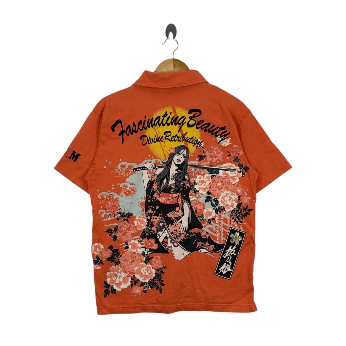 Japanese Brand DIVINE RETRIBUTION Japanese Brand Samurai Girl Polos T-Shirt Size US L / EU 52-54 / 3 - 1 Thumbnail