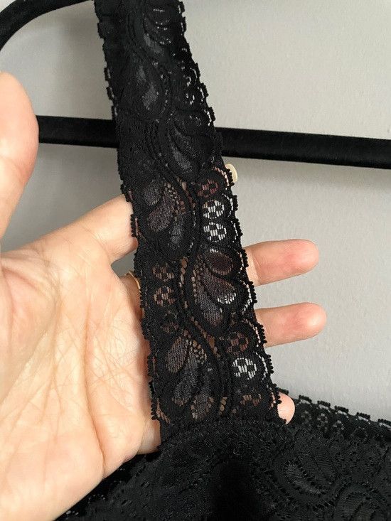Vintage Black Lace Pleated Chiffon Camisole Semi-Sheer Shorts Set Size 28" / US 6 / IT 42 - 3 Thumbnail
