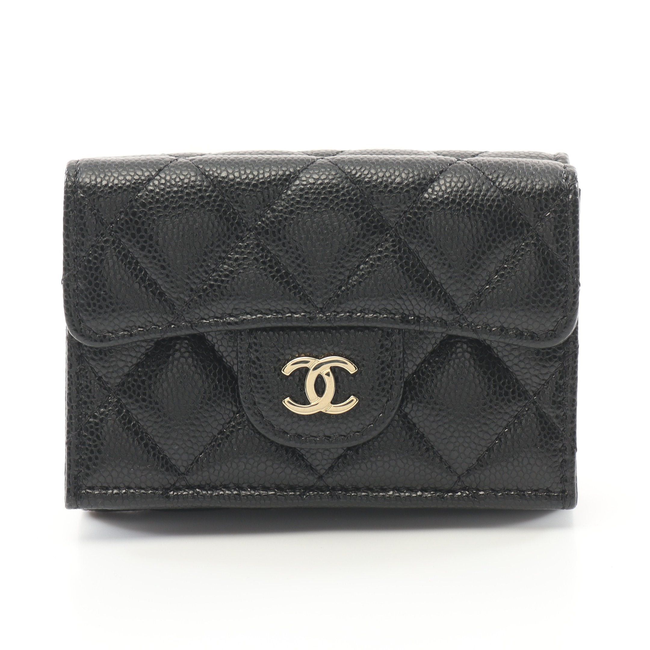 Chanel Chanel Classic Small Flap Wallet Matelasse Trifold Compact ...