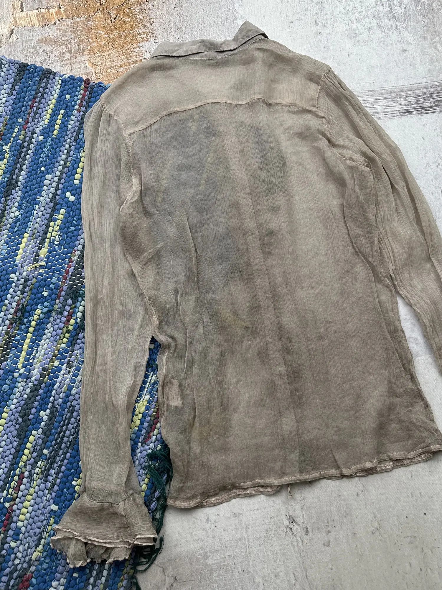 Vintage Vintage Mesh Silk Blouse A192D15(552) Size M / US 6-8 / IT 42-44 - 7 Thumbnail