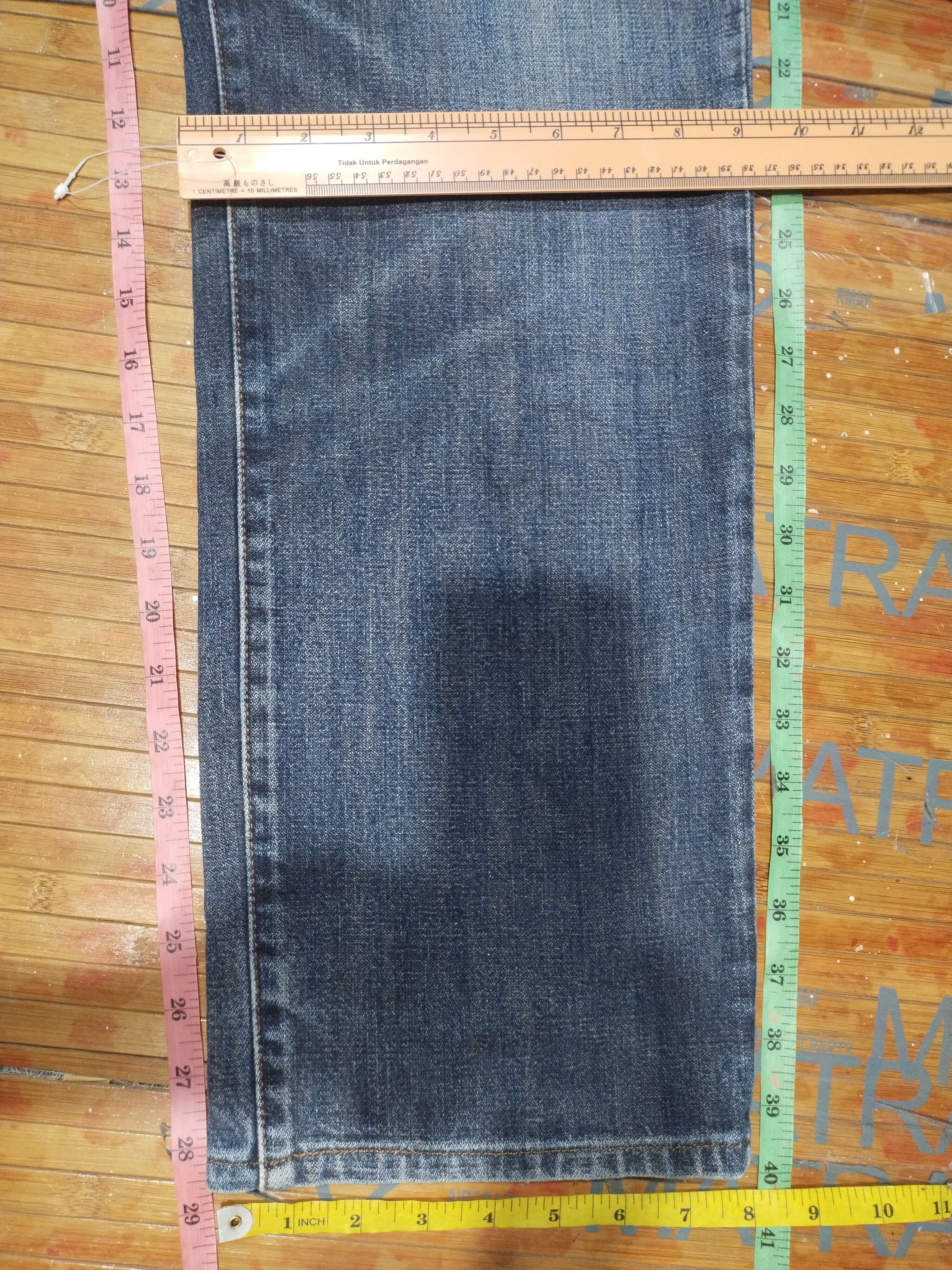 Vintage × Wrangler Wrangler Vintage/ Distressed Denim Sz 34" Size US 34 / EU 50 - 4 Thumbnail