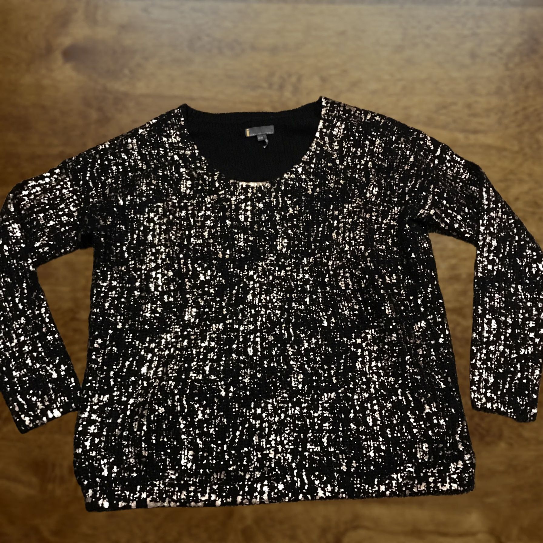 Vintage Jeans By Buffalo Sweater Womens M Acrylic Black Crochet Round Neck Long Sleeve Pullover Knit Size M / US 6-8 / IT 42-44 - 1 Thumbnail