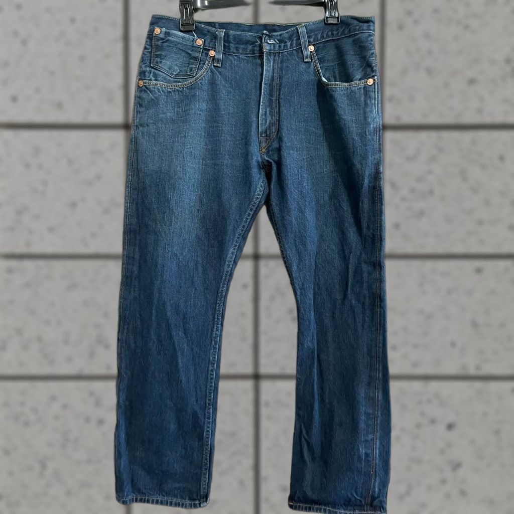 Levi's Levi's 514 Jeans Mens 36x32 Mid-Rise Straight Zip Closure Stone Wash Blue Denim Jeans Regular Men Blue Stone Wash 514 Levi's Size US 36 / EU 52 - 1 Thumbnail