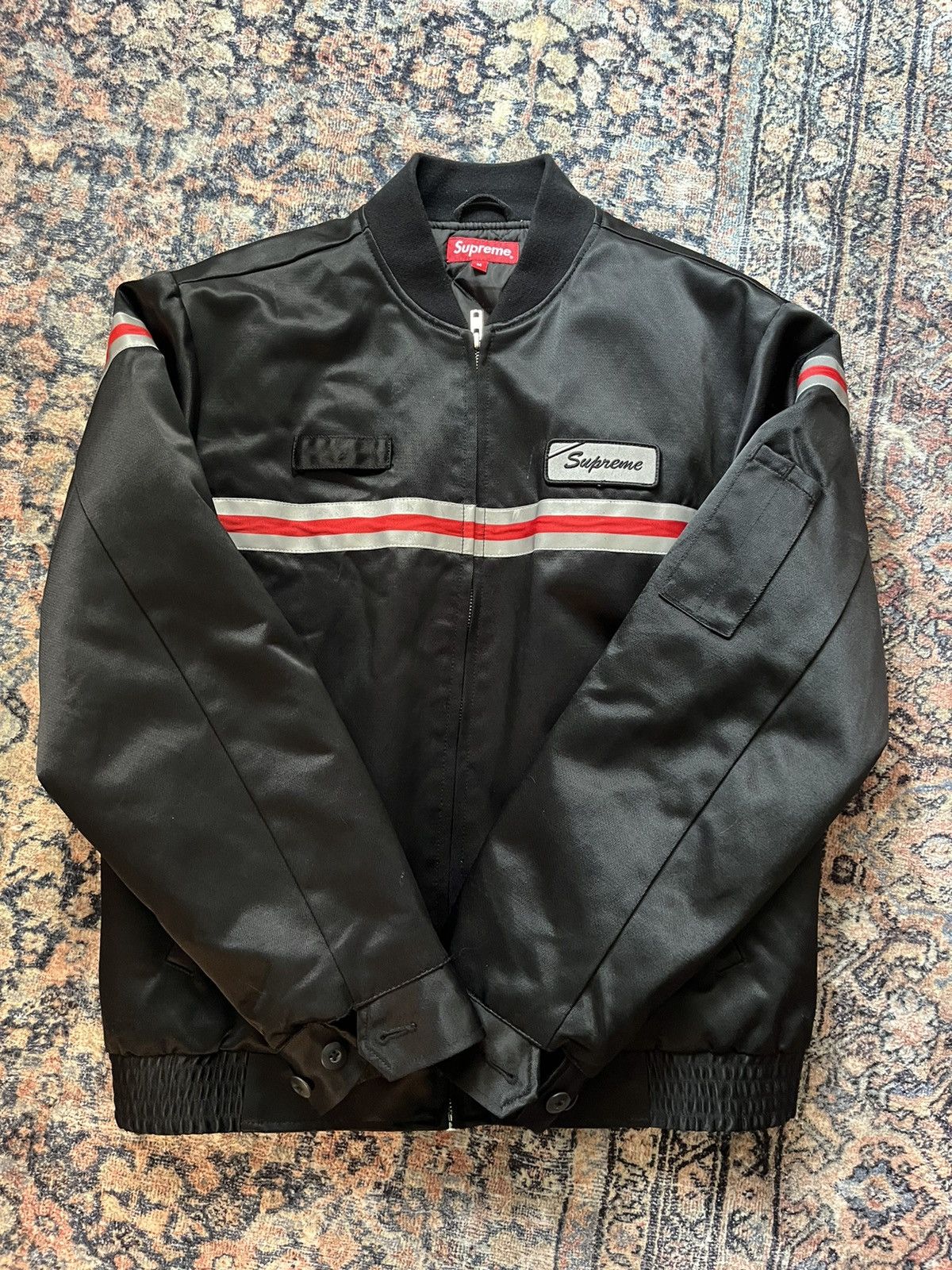 Supreme Supreme Reflective Stripe Work Jacket | Grailed