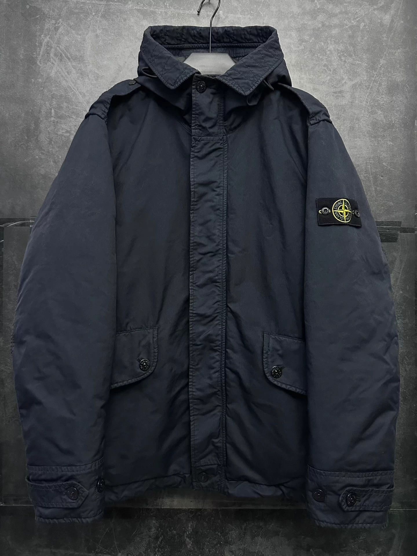 Stone Island Blue Parka Jacket with Hood - XL Size US XL / EU 56 / 4 - 1 Thumbnail