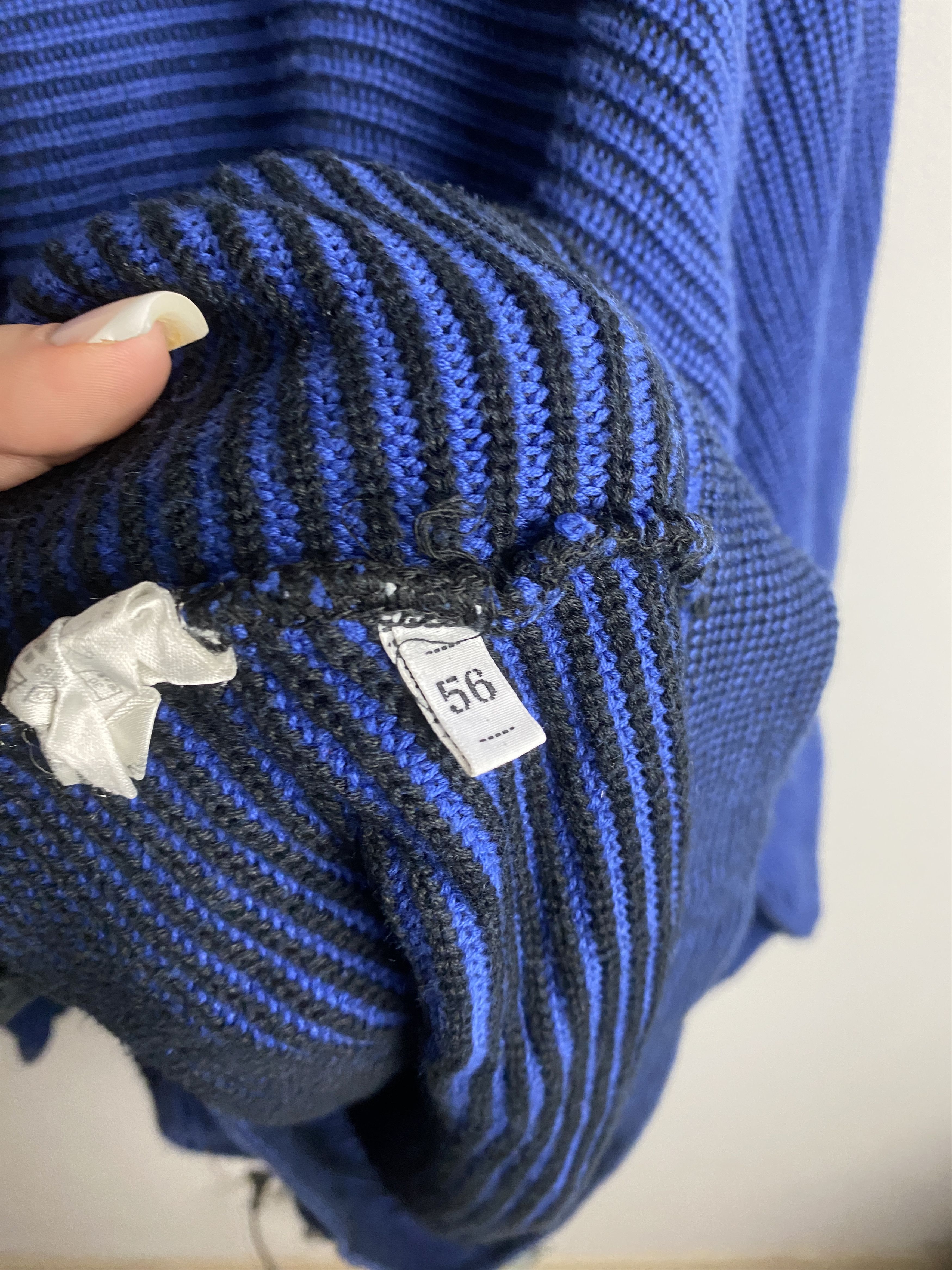 Carlo Colucci × Vintage Carlo Colucci blue heavy oversized cotton sweater knitwear Size US XL / EU 56 / 4 - 5 Thumbnail