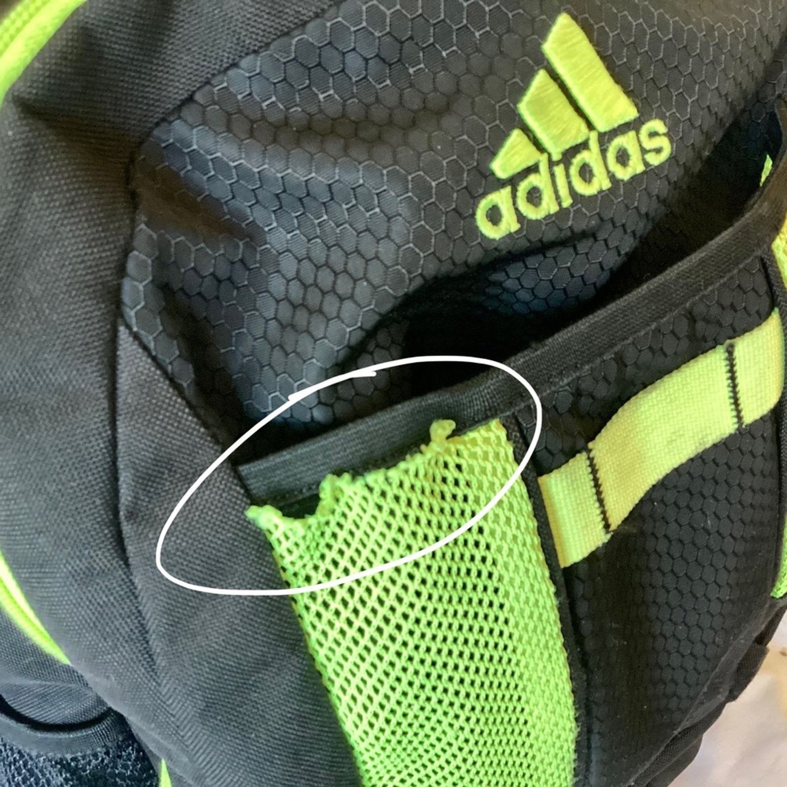 Adidas Adidas Backpack Black / Neon Green Size ONE SIZE - 2 Thumbnail