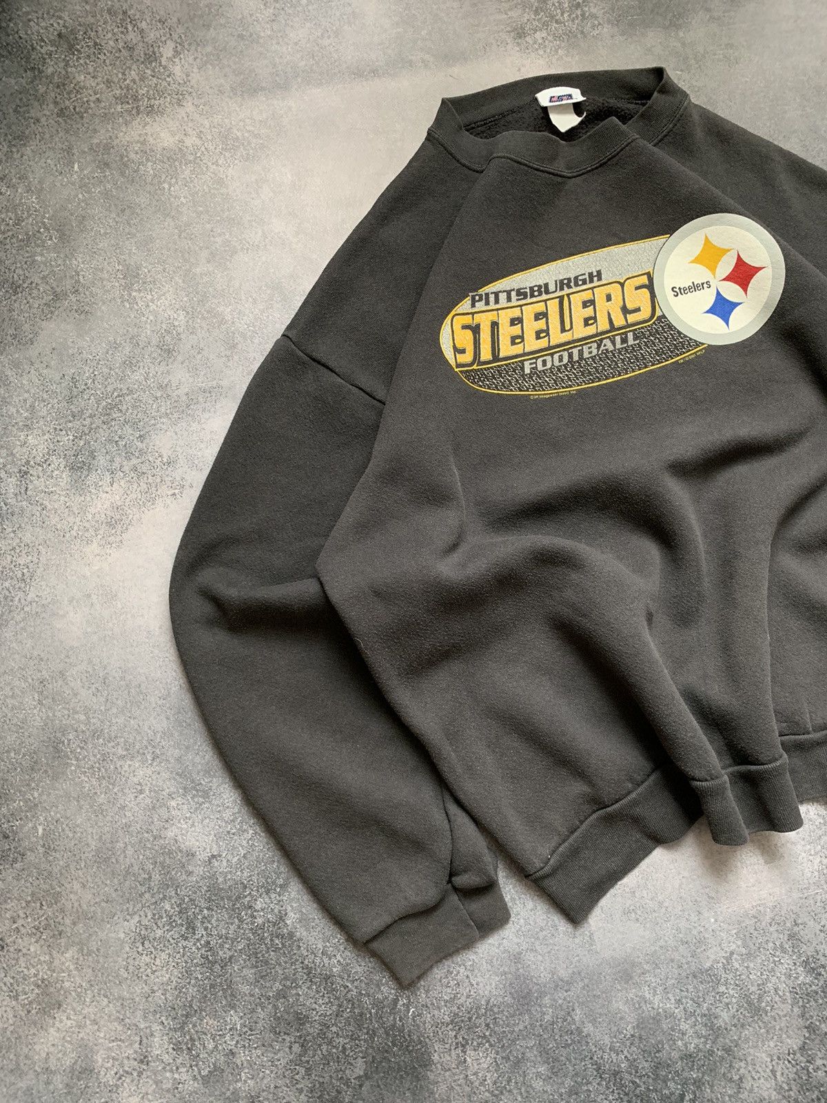 NFL × Vintage Vintage 90s Pittsburgh Steelers NFL Crewneck Sweatshirt Size US L / EU 52-54 / 3 - 2 Thumbnail