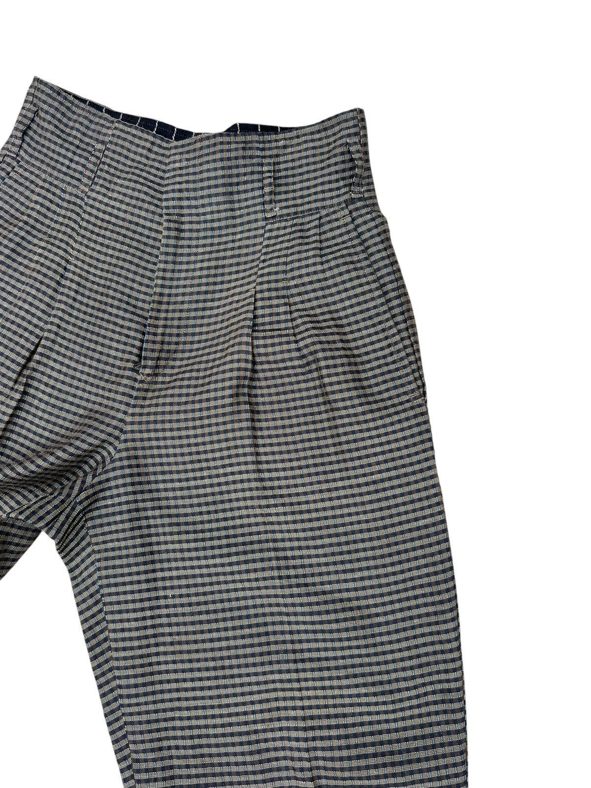 Matsuda 90s Nicole Stripe Linen Silk Jacquard Balloon Trouser Size US 29 - 9 Thumbnail