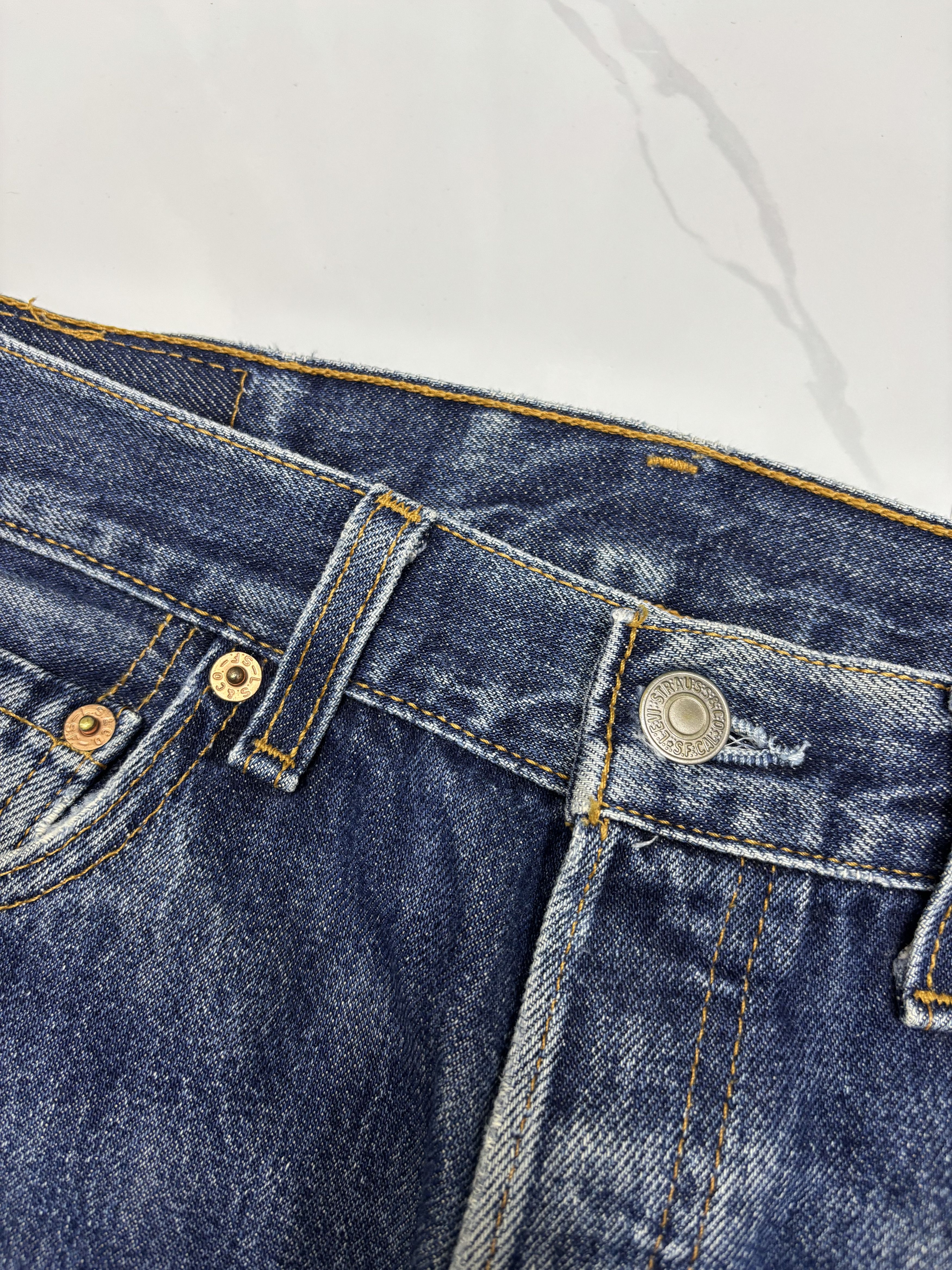Kapital Vintage Levis 501 USA Distressed Denim Jeans Button 553 Size US 32 / EU 48 - 9 Thumbnail