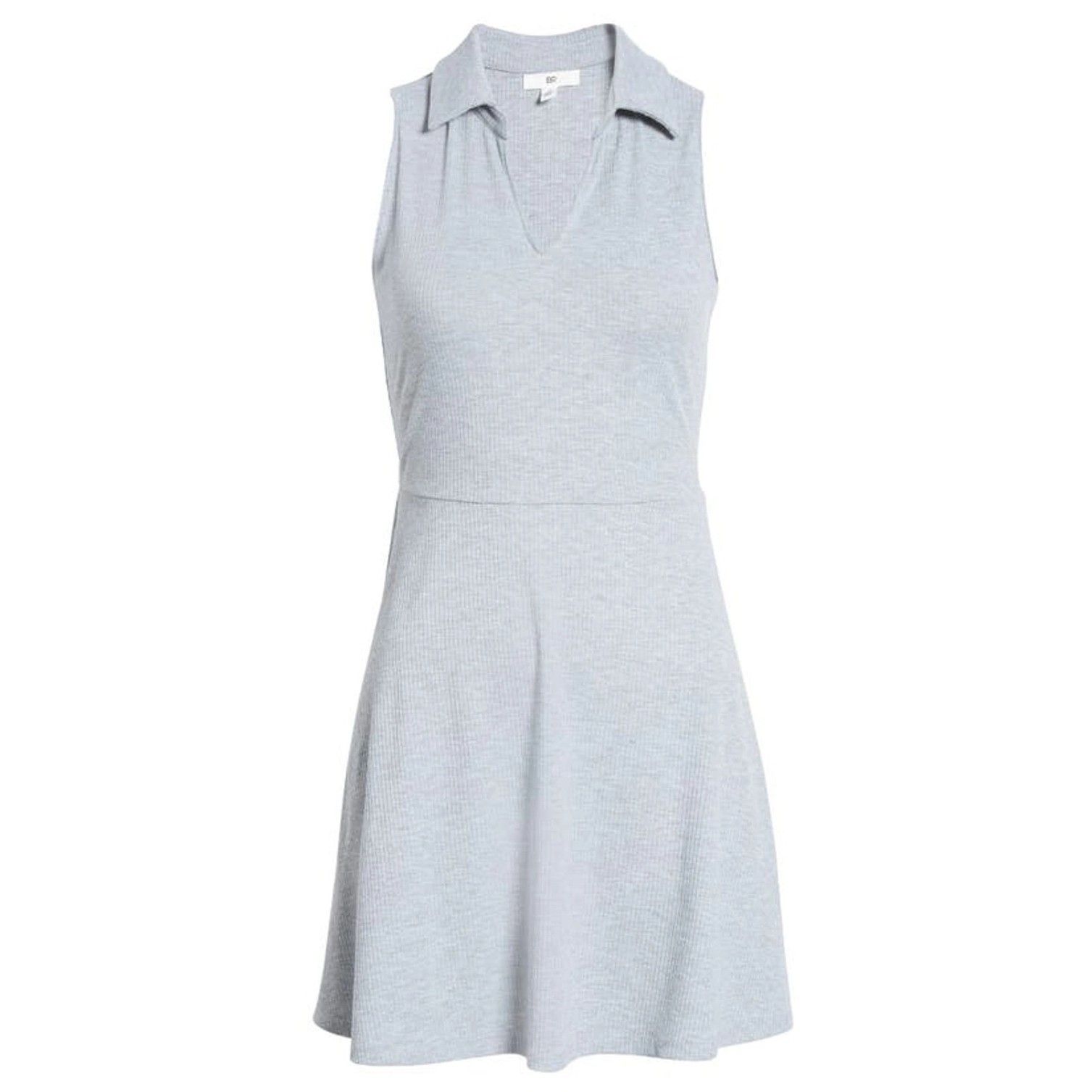 BP. Juniors Polo Tank Dress In Light Gray Heather Color size XXS Size XXS / US 00 / IT 34 - 2 Thumbnail