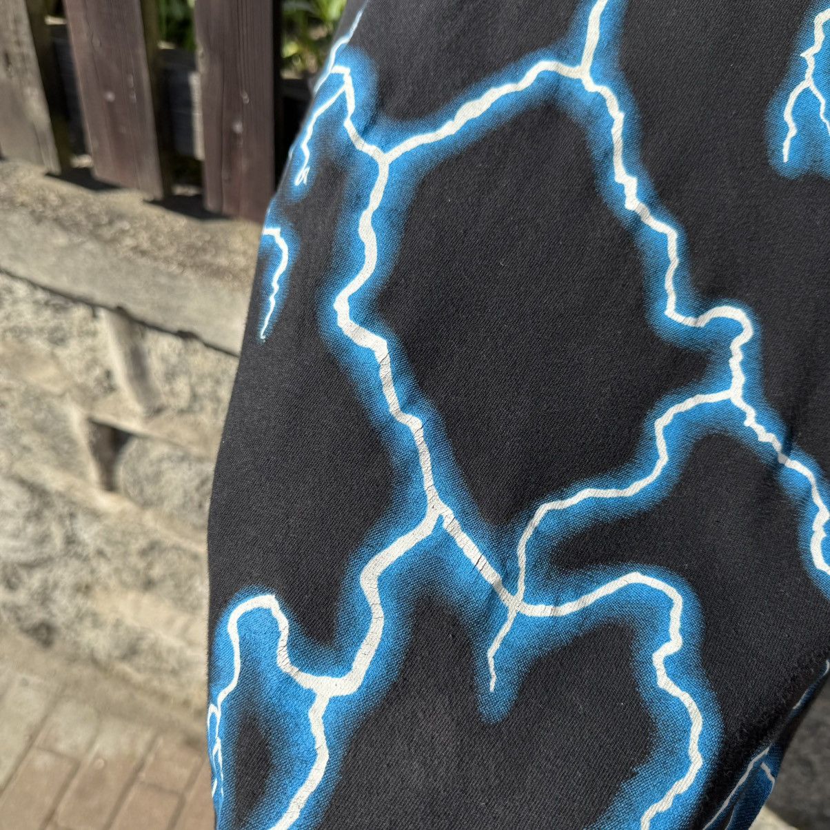 Japanese Brand × Vintage Vintage American Thunder Death Cowboy Lightning OG 90s Tees Size US L / EU 52-54 / 3 - 12 Thumbnail