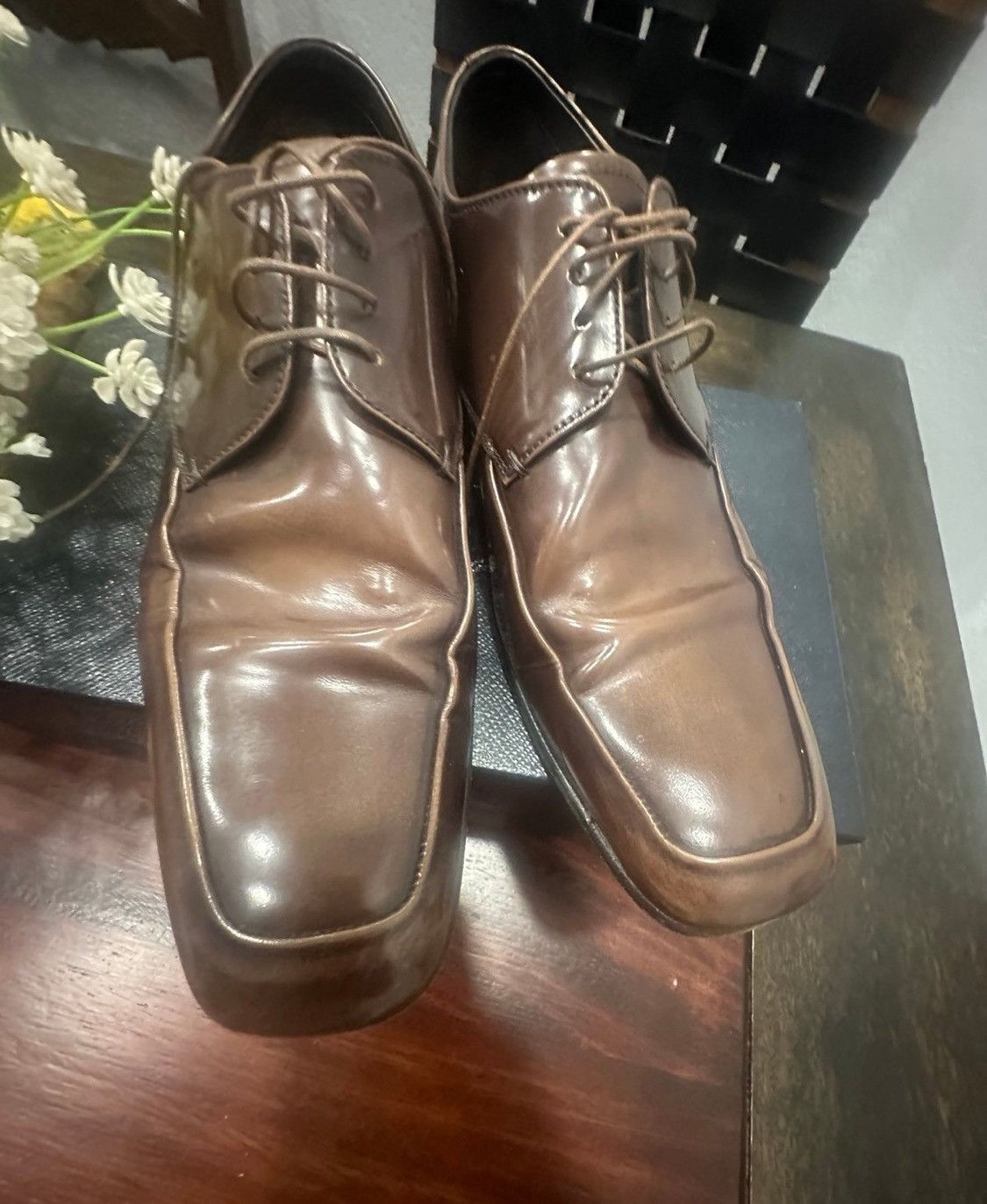 Prada Authentic Prada Men's Saffiano Leather Lace-Ups shoes Sz 8”5 Size US 8.5 / EU 41-42 - 8 Thumbnail