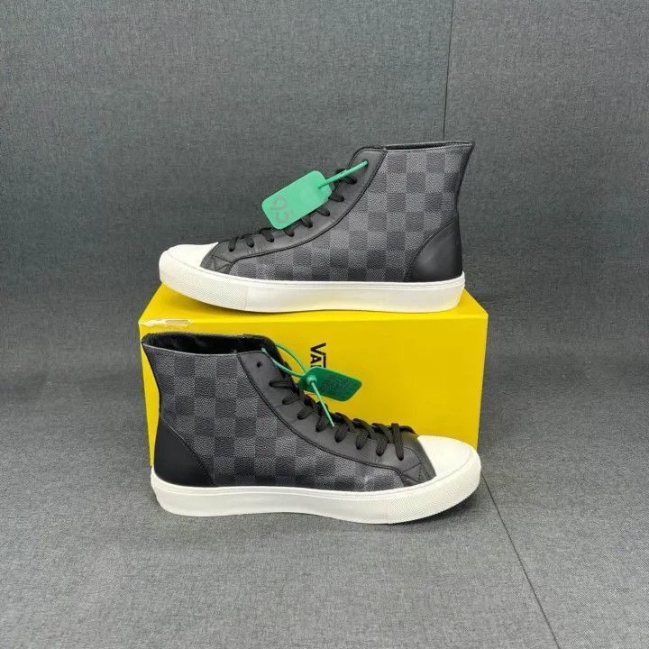 Louis Vuitton Louis Vuitton Tattoo Damier Graphite Fashion Sneakers -2508 Size US 8 / EU 41 - 6 Thumbnail
